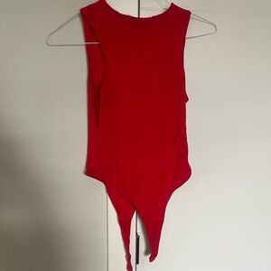 Red Sleeveless Women's Top